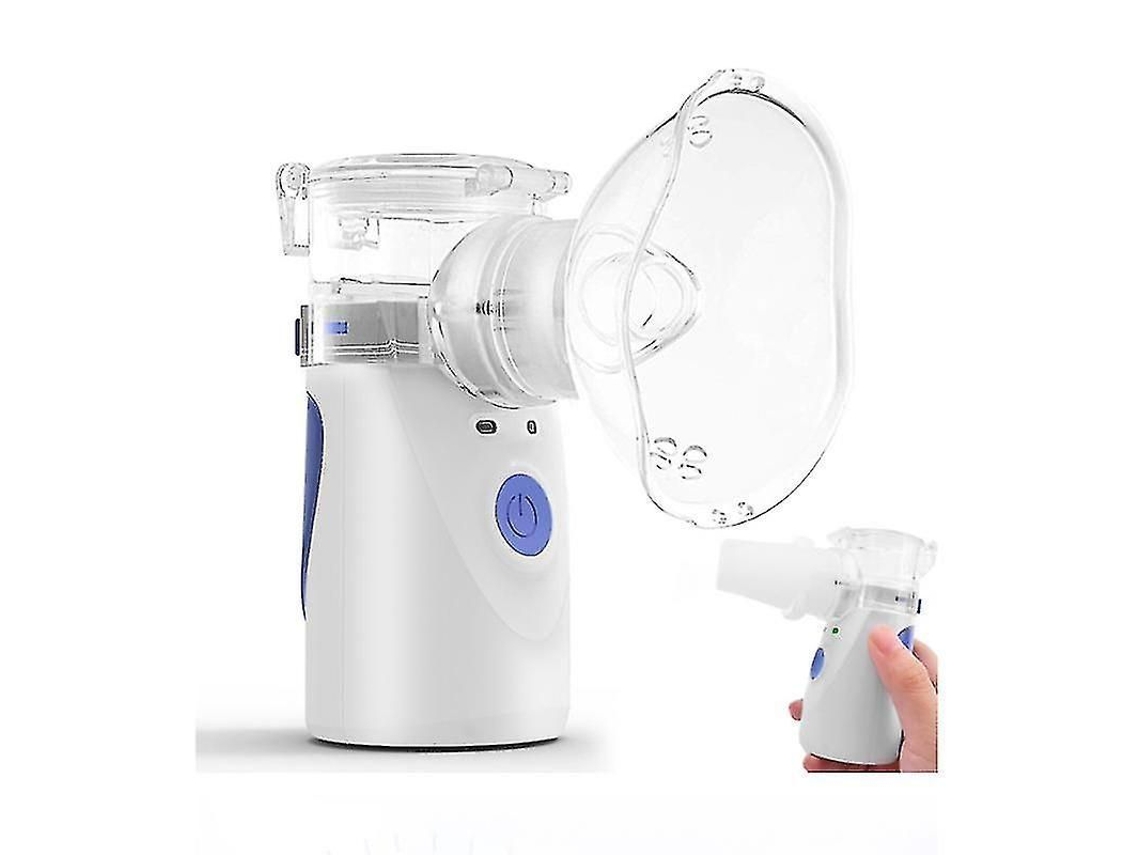 Nebulizador De Vapor Portátil, Humidificador Personal, Partículas De 1-5 Μm, Funciona Con Pilas, Incluye Mascarilla Para Adultos Y Niños.