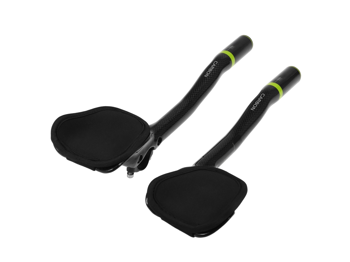 Guia Aerodinâmica de Carbono 31,8mm para Bicicleta de Triatlo TT E com Suportes de Espuma Removíveis e Laváveis