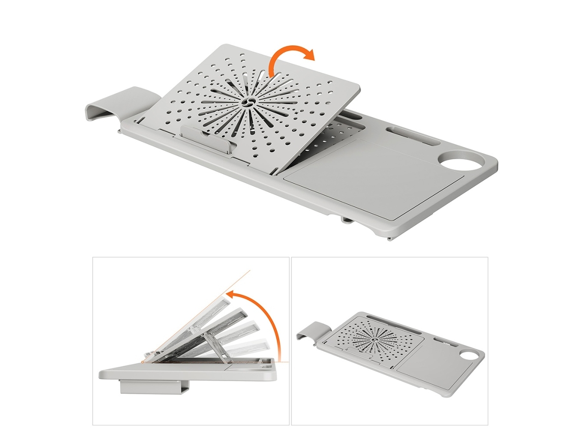 Accesorio de mesa de trabajo Newtral Lapd para silla ergonómica Magich003 Magich Bp Bpro Nt001 Nt002 Estante ajustable gris