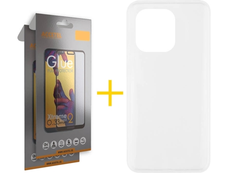 Kit Funda + 2 Protectores de Pantalla Xiaomi Mi 11 5G ACCETEL Liso 7 Transparente