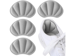 pares de plantillas autoadhesivas para el talón, color gris, para zapatos anchos, antiampollas/antideslizantes ZYBLSSBB