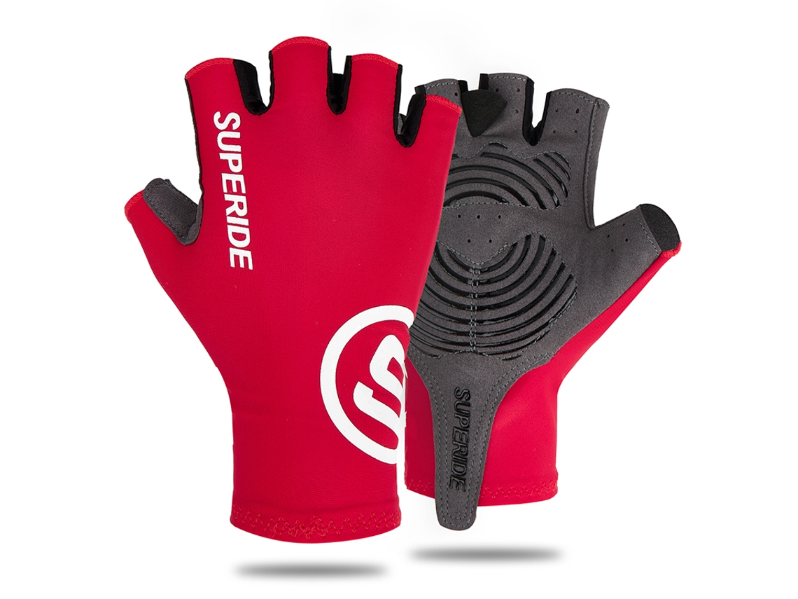 Guantes de ciclismo MDUG, talla mediana, rojo XL, transpirables y que absorben la humedad.