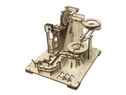 Maqueta De Madera 3d, Con Movimiento Mecánico Diseño De Bolas De Piedra En Espiral. 153 Piezas.