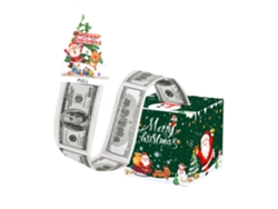 Caja de regalo navideña para dinero, organizador de dinero DIY con 50 bolsas transparentes Aeuzwr (Estilo 6)
