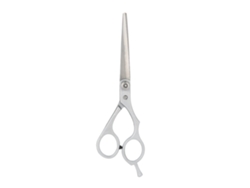 Tesoura de corte de cabelo profissional prateada para barbeiros e salões de beleza (2026)