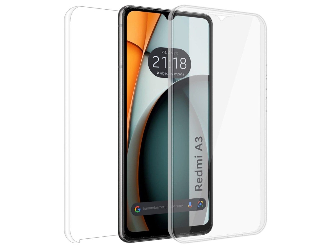 Funda para Xiaomi Redmi A3 TUMUNDOSMARTPHONE Transparente