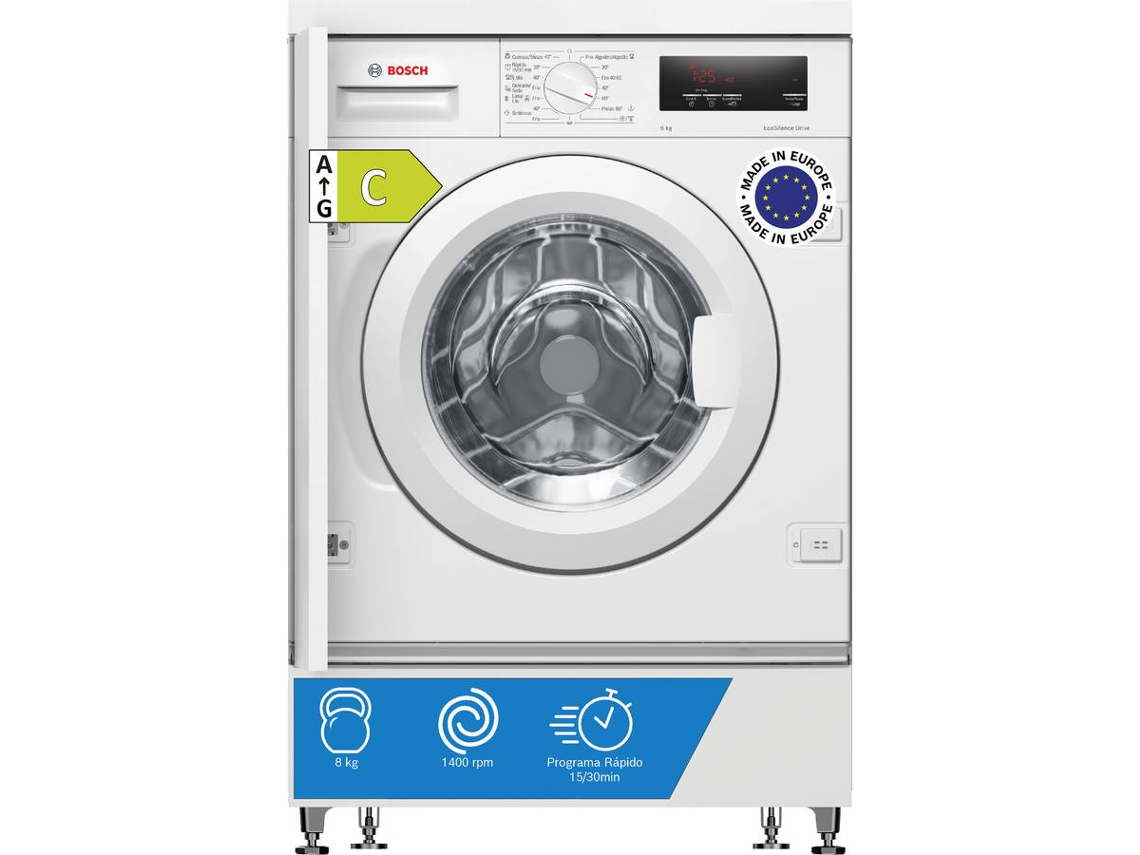 Lavadora Integrable BOSCH WIW28302ES (8 kg - 1400 rpm - Blanco)