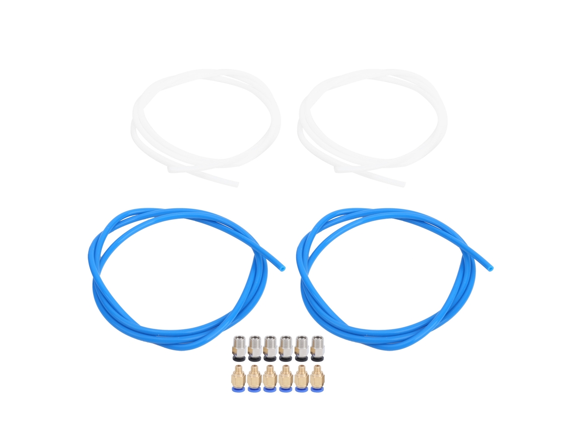 Accesorios para impresoras 3D: Tubos de PTFE, conectores M10 y M6.