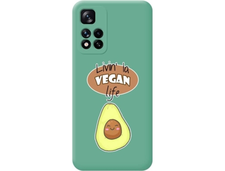 Carcasa para Xiaomi Redmi Note 11 Pro+ Plus 5G TUMUNDOSMARTPHONE Silicona Líquida Dibujos Verde