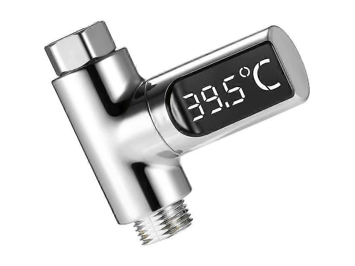 Termómetro LED para ducha, tarifa digital de 5,85 céntimos, con tarifa giratoria de 360°, contador de agua LED, tarifa de agua para ducha para niños y personas mayores GOKOCO