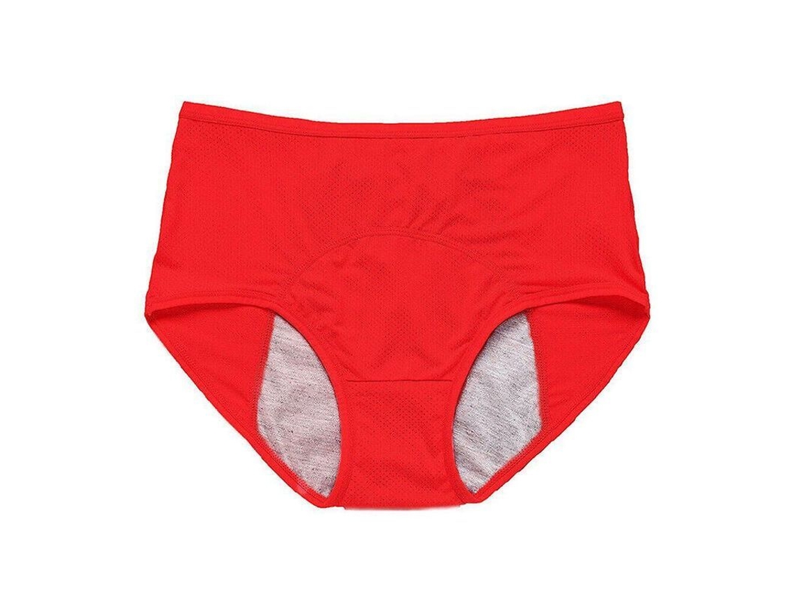 Ropa Interior Impermeable Para Mujeres Con Incontinencia Protectora Talla L-8xl L Rojo