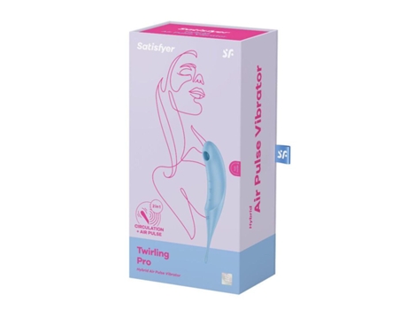 Vibrador Satisfyer Twirling Pro Air Pulse Hybrid Azul 1Un NO INFORMADO