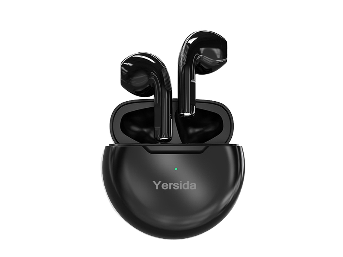 Auriculares Inalámbricos Bluetooth (negros) Con Micrófonos Estéreo Duales Y Controles Táctiles