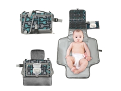 Bolsa cambiadora portátil, impermeable, lavable, plegable, para bebés y mamás, ideal para exteriores (Flecha Verde)