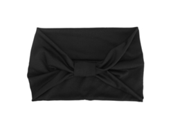 Cinta De Pelo De Tela Con Torsión Y Nudo Antideslizante Elástica Para Mujeres Accesorios De Pelo (negro)
