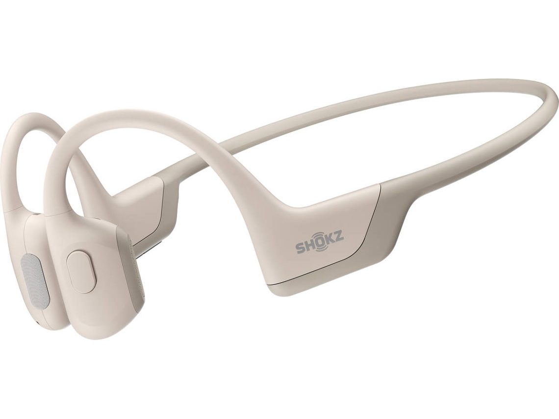 Auriculares Bluetooth Multipoint SHOKZ Openrun Pro (Open Ear - Micrófono - Beige)