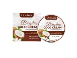 Loción corporal de coco para una hidratación natural intensa.