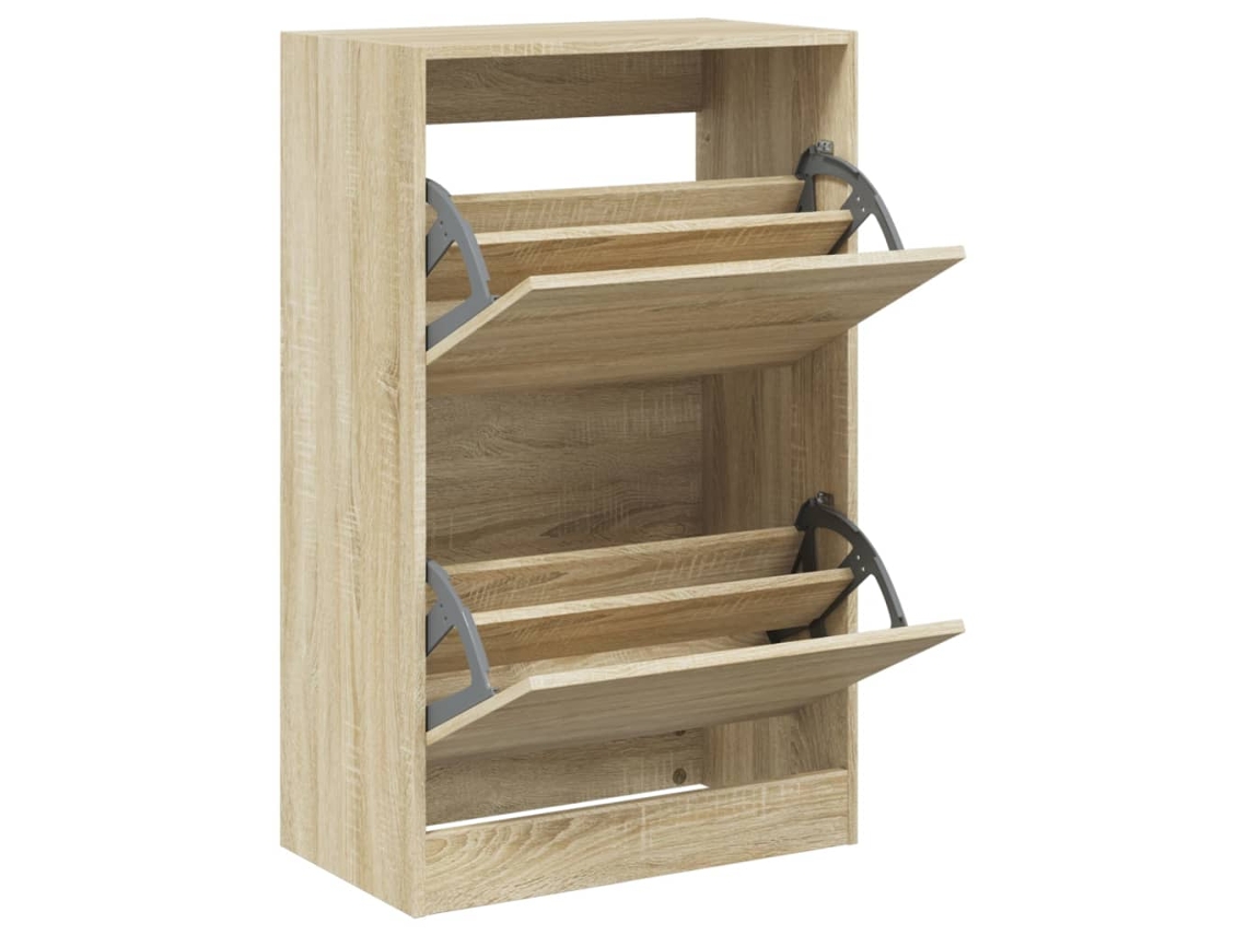 Maison Exclusive - Zapatero De Madera De Ingeniería Roble Sonoma 60x34x96,5 Cm