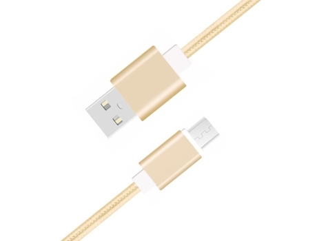 Cable Micro Usb Trançado Metros Transferência Dados Carregamento para Huawei P40 4, P40 PH26 Nylon Dorado