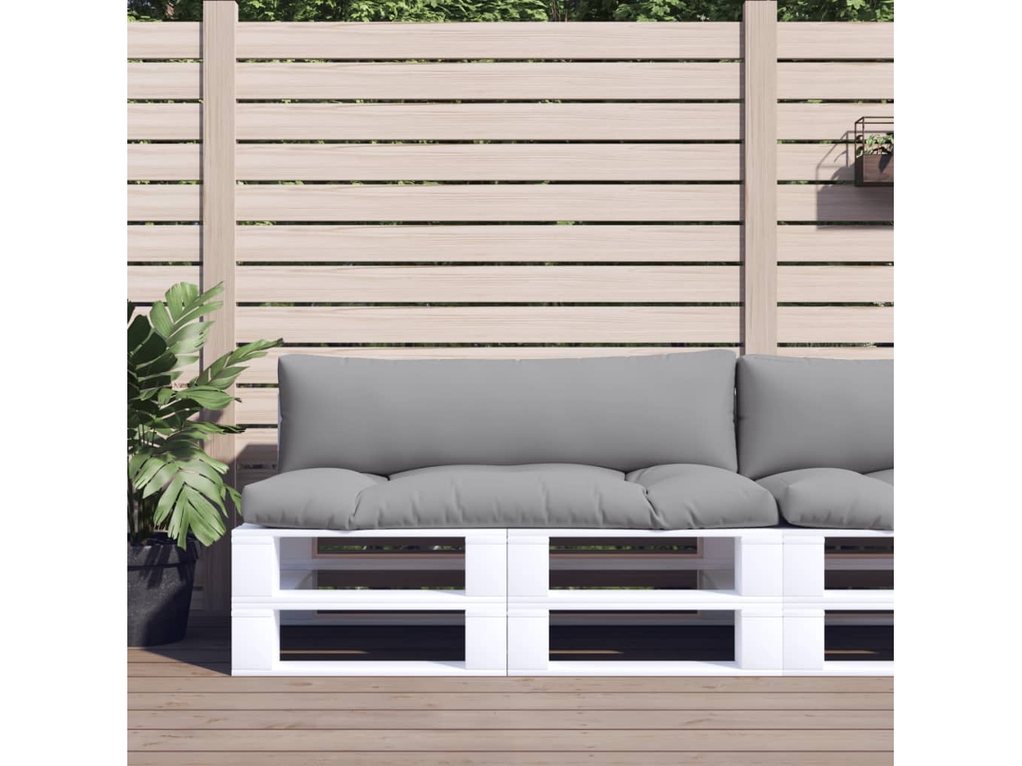 Cojines para muebles de palets, 2 unidades, tela gris HARLANV1