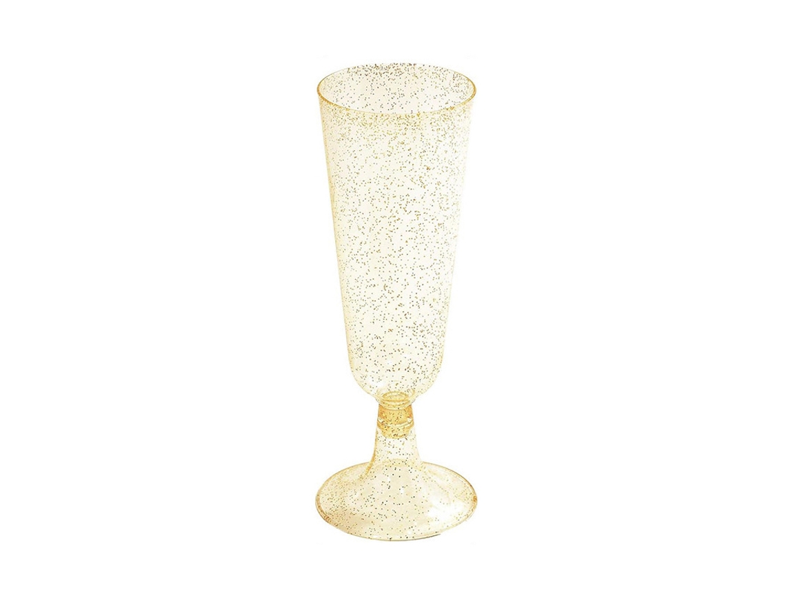 (estilo 2) 25 Copas De Champán Desechables De 150 Ml Cada Una, Fabricadas En Plástico Transparente.