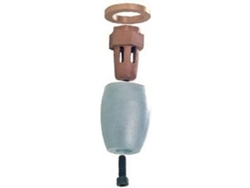 Eixo Do Kit Ânodo Alpha Y Bravo I Zinc Prateadomartyr Anodes