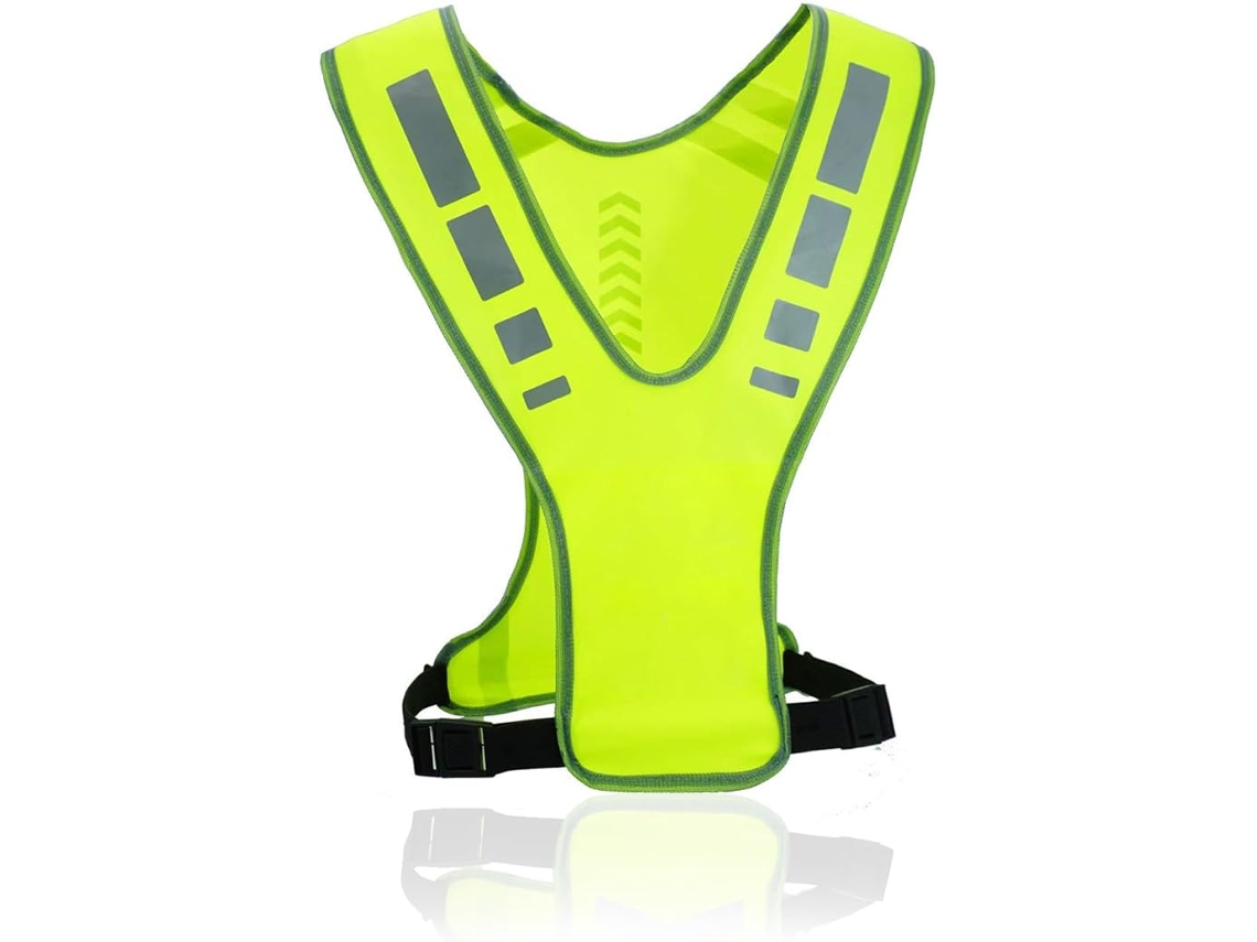 Colete Refletor Ajustável E Respirável – Segurança Para Ciclismo, Corrida Noturna