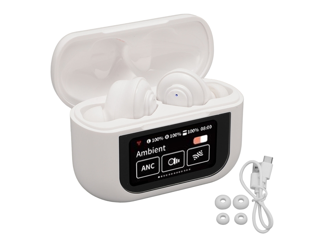 Fones De Ouvido Sem Fio Com Tela Tática 1,47 Polegadas Cancelamento De Ruído Enc Bluetooth 5.4 Estéreo Para Música E Chamadas