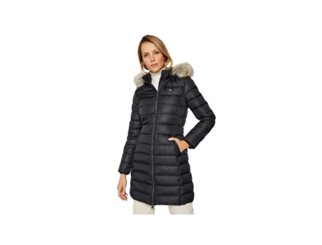 Chaqueta de Mujer TOMMY JEANS Essential Poliéster Negro (XS)