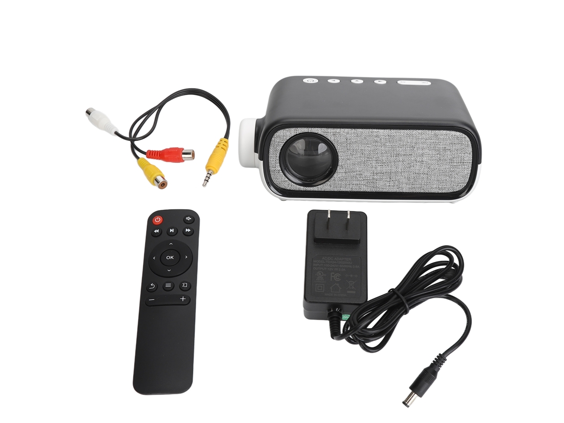 Miniproyector Led 1080p Con Control Remoto, 50-150 Pulgadas, Para Hogar/oficina, 100-240 V