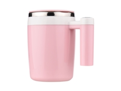 Taza Mezcladora Magnética Automática De Acero Inoxidable De 380 Ml Con Tapa Para Café, Leche Y Té.