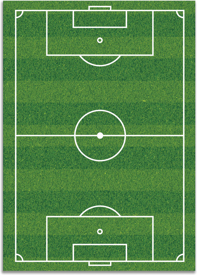 Alfombra HOME & LIVING Campo de Futbol (Multicolor - 120x160 cm - Vinilo)