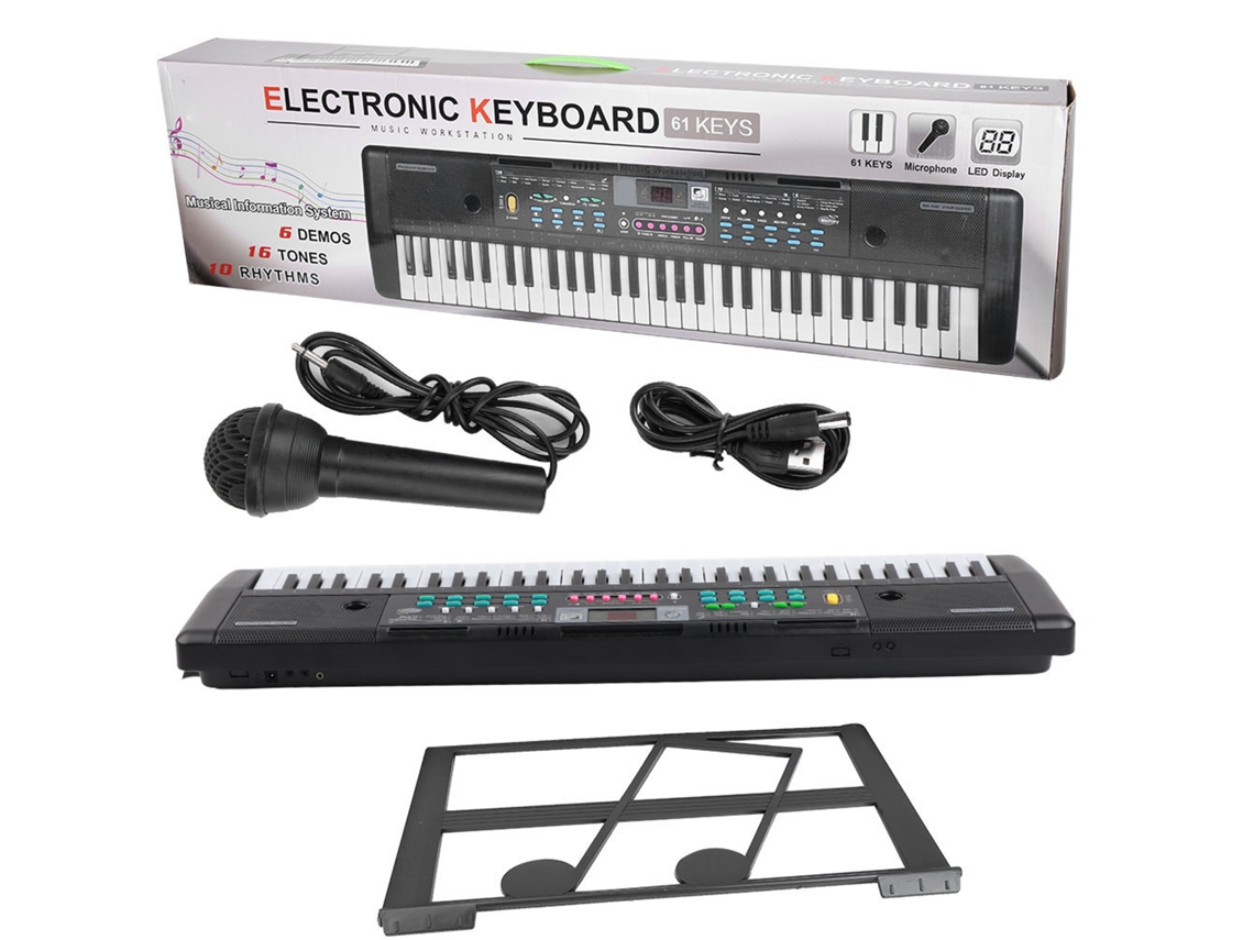 Teclado Electrónico Sygo (61 Teclas, Portátil)