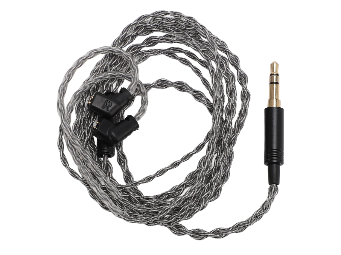 Cabo de fone de ouvido de cobre trançado de 3,5 mm para 2 pinos de 0,78 mm para QDC AS12 KZ ZSX ZSN ZS10 Pro EDX UE 18PRO TRN CCA