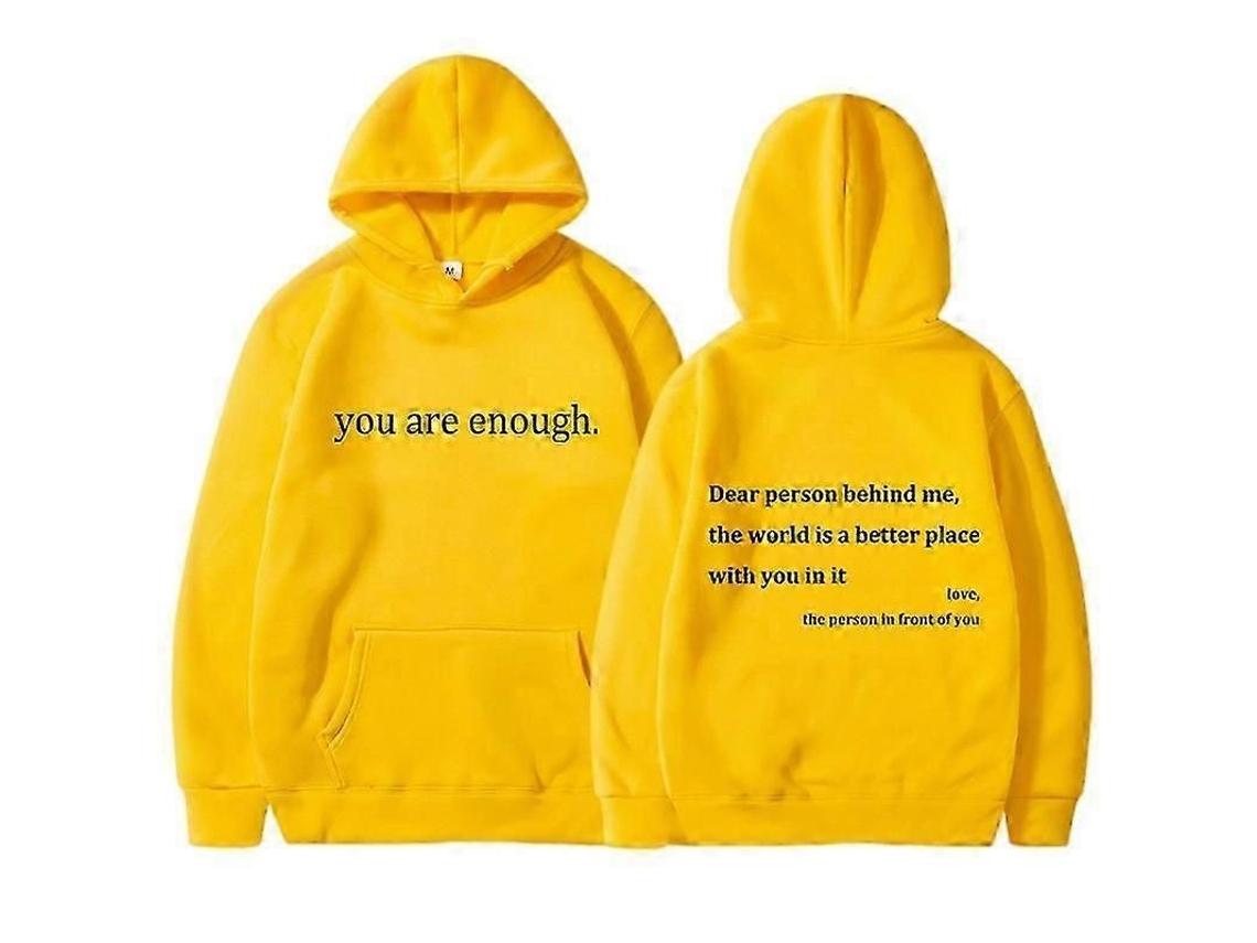 Sudadera Unisex Informal De Otoño Con Capucha You Are Enough