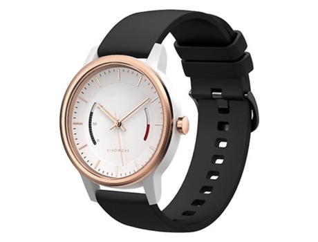 Correa De Reloj Inteligente Para Garmin Vivomove 20 Mm Correa De Reloj De Silicona Suave De Color Sólido Negro VENISYMLIS