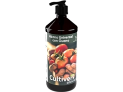 CULTIVERS Abono Líquido Universal con Guano 1 L Bio para Plantas y Cultivos. NPK 4-4-4 con dosificador para fácil aplicación