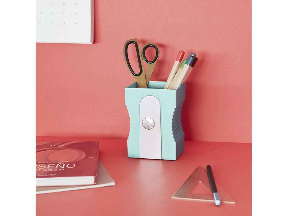 Portalápices sacapuntas Sharpener turquesa BALVI