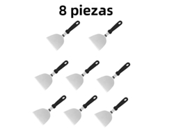 Parrilla y pala de acero inoxidable resistente al calor para hamburguesas y tortillas MDUG