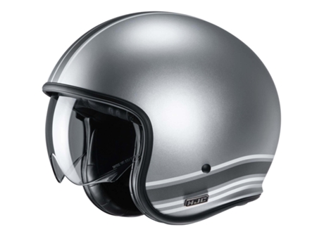 Casco HJC V30 Senti Color Mate-Plata Talla M
