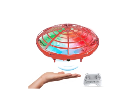 CHRONUS Flying Ball Drone para niños Mini juguete volador Rc de inducción (rojo)