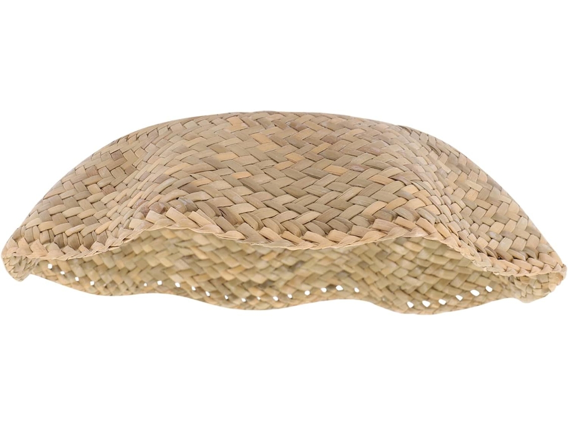 Lámpara Colgante De Paja Tejida De Estilo Rústico, Estructura Estable Y Luz Suave, Ideal Para Oficina Y Dormitorio.