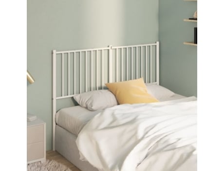 Cabecero VIDAXL Blanco Acero (135 cm)