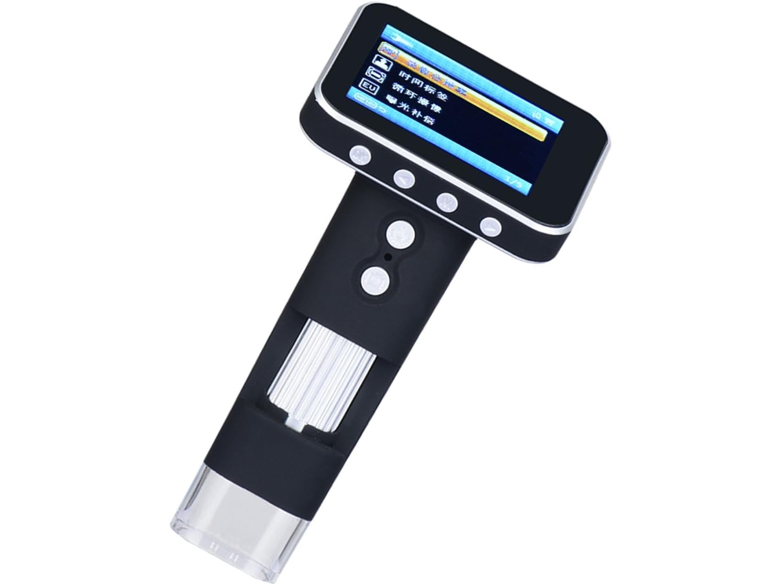 Microscopio Portátil Educativo Para Niños Con Pantalla Lcd De 3,5 Pulgadas.