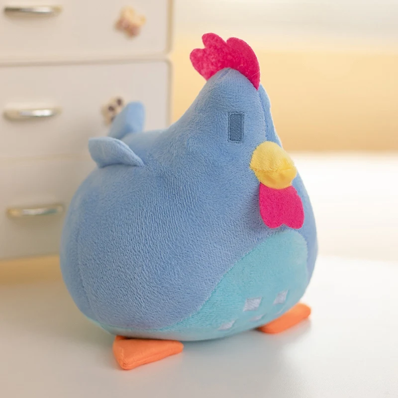 (azul, 20 Cm) Peluche De Pollito De Stardew Valley, Suave Diseño De Dibujos Animados