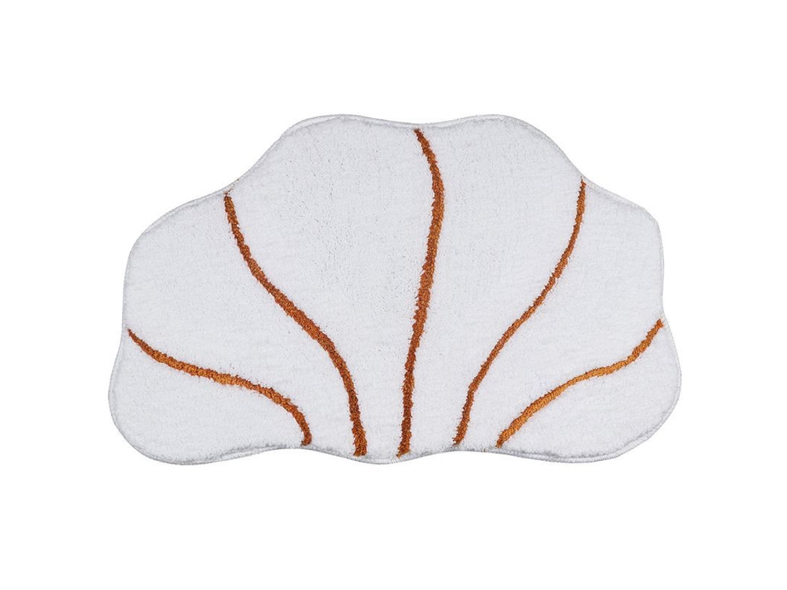 2026-almohadilla De Baño Con Diseño De Concha Suave Absorbente Antideslizante Lavable Para Baño Ducha (blanco)
