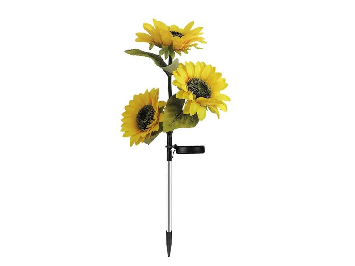 2026-luces De Girasol Solar Al Aire Libre Con 3 Cabezas De Girasol Led Para Decoración De Patio Jardín Camino
