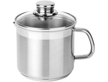 Cafetera SILAMPOS Alegro Glass (Plata - Acero Inoxidable - 14cm)