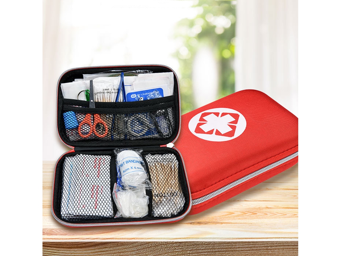 Botiquín De Primeros Auxilios De 184 Piezas Con Bolsa Impermeable Para Coche, Viajes, Hogar, Camping Y Senderismo.