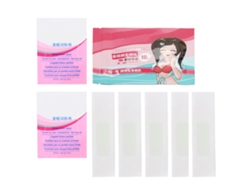 10 Piezas Cintas De Cera Depilatoria Dobles Cara Para Pelo Facial Papel Depilatorio